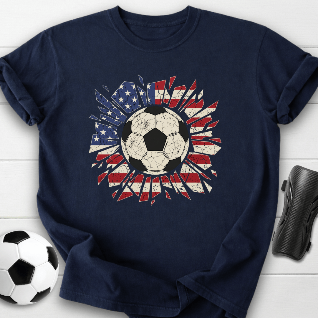 American Soccer Ball T-Shirt