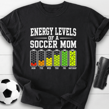 Energy Levels Of A Soccer Mom T-Shirt