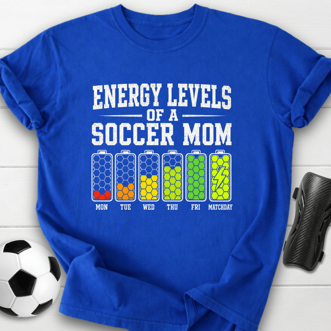 Energy Levels Of A Soccer Mom T-Shirt