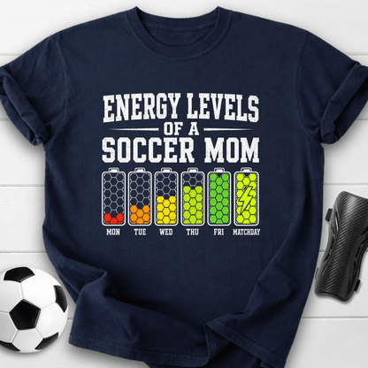 Energy Levels Of A Soccer Mom T-Shirt