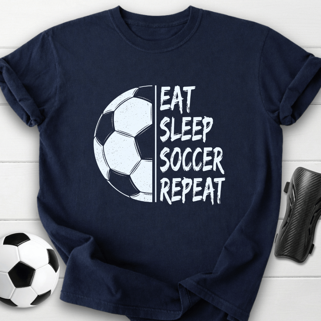 Eat Sleep Soccer Repeat T-Shirt