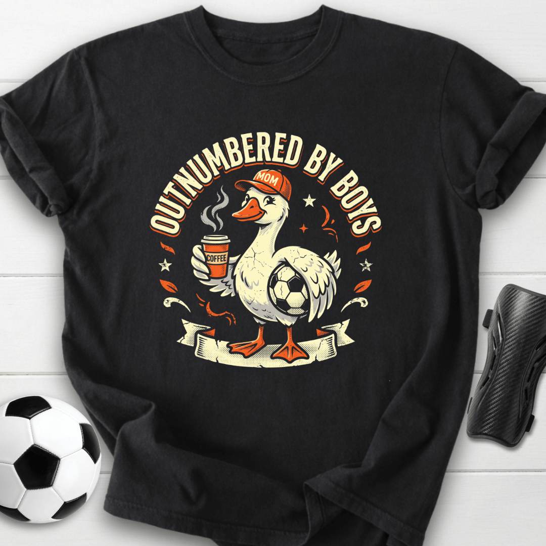 Outnumbered By Boys Mom T-Shirt