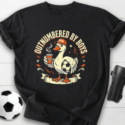 Outnumbered By Boys Mom T-Shirt