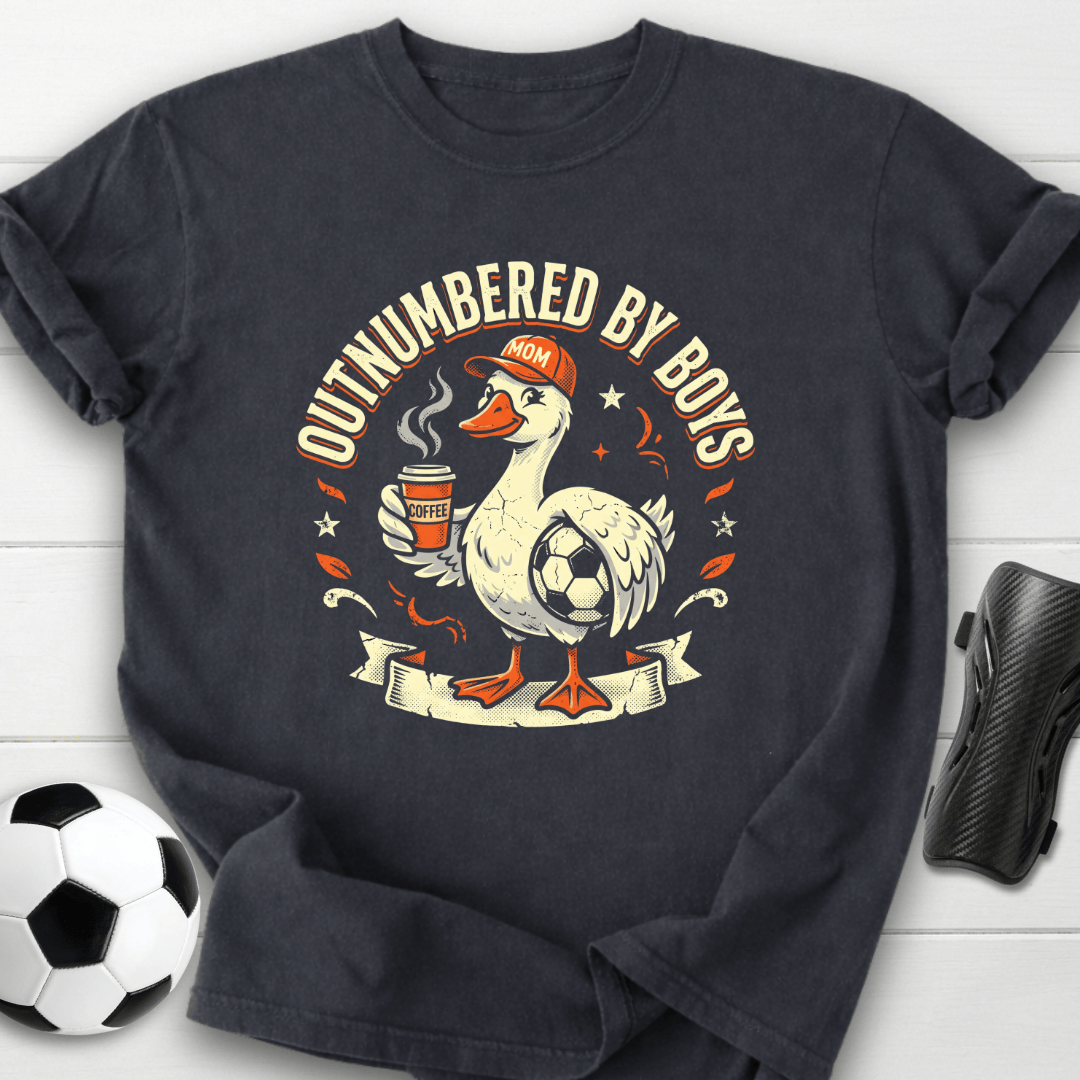 Outnumbered By Boys Mom T-Shirt