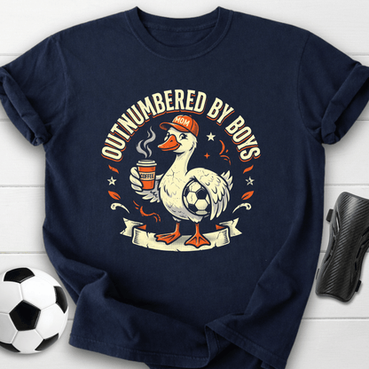 Outnumbered By Boys Mom T-Shirt
