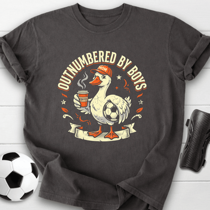 Outnumbered By Boys Mom T-Shirt