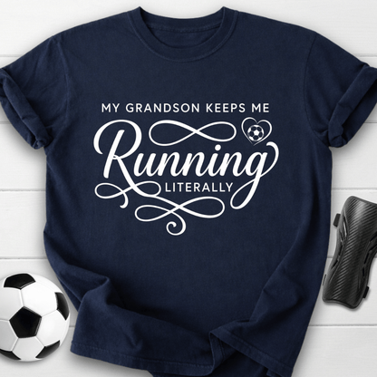 Grandson Keeps Me Running T-Shirt