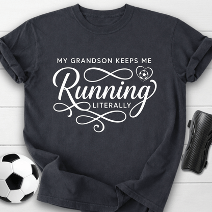 Grandson Keeps Me Running T-Shirt