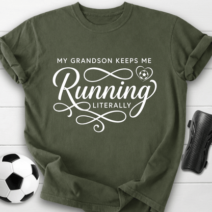Grandson Keeps Me Running T-Shirt
