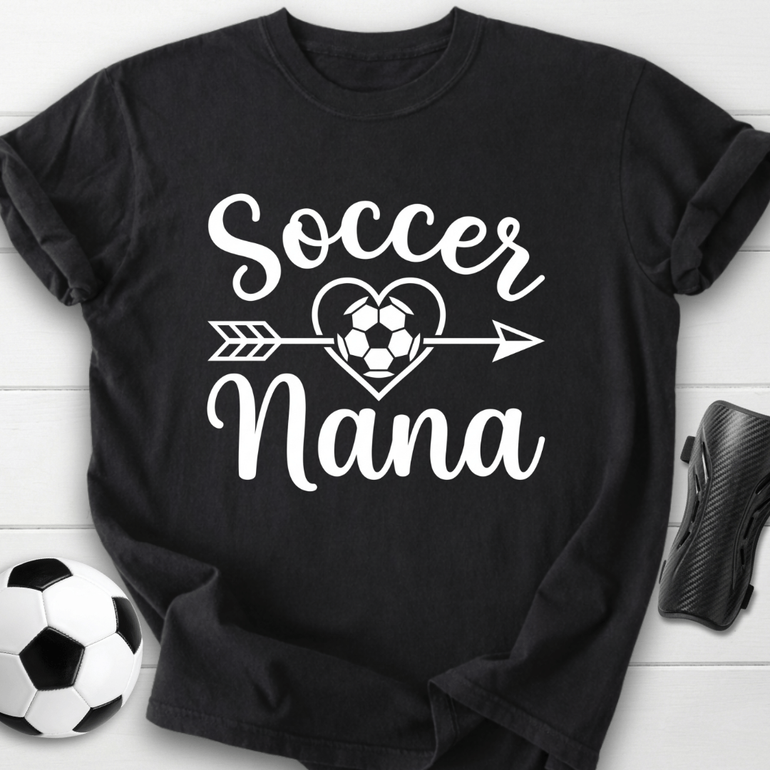 Soccer Nana Heart & Arrow T-Shirt