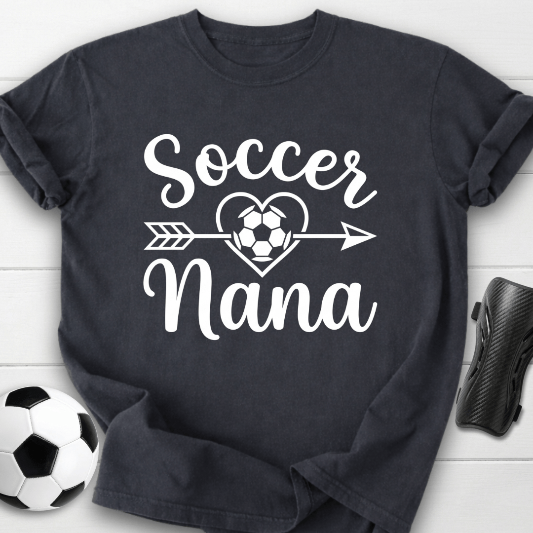 Soccer Nana Heart & Arrow T-Shirt