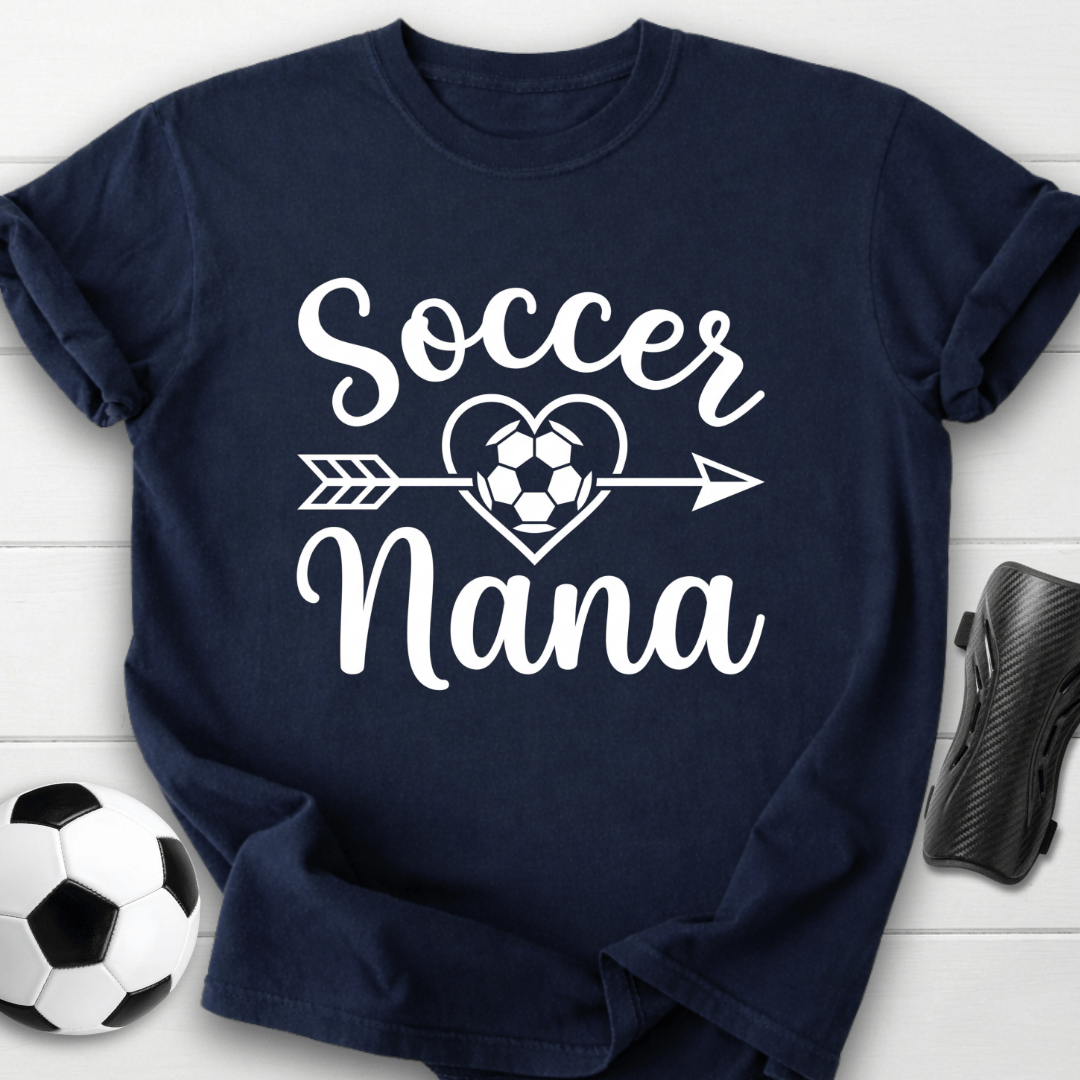 Soccer Nana Heart & Arrow T-Shirt