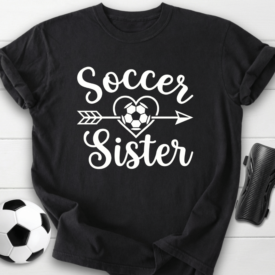 Soccer Sister Heart & Arrow T-Shirt
