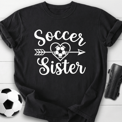Soccer Sister Heart & Arrow T-Shirt