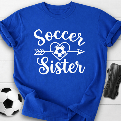 Soccer Sister Heart & Arrow T-Shirt