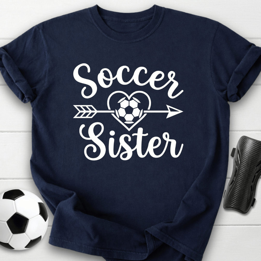 Soccer Sister Heart & Arrow T-Shirt