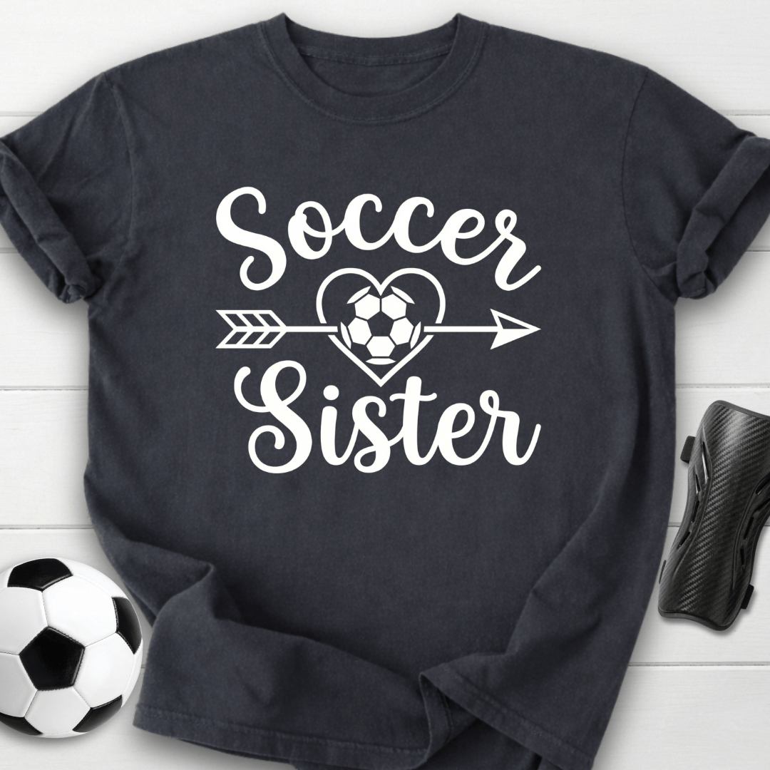 Soccer Sister Heart & Arrow T-Shirt