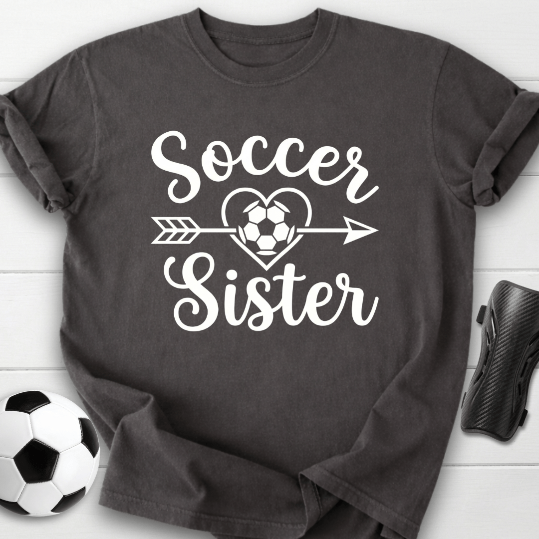 Soccer Sister Heart & Arrow T-Shirt