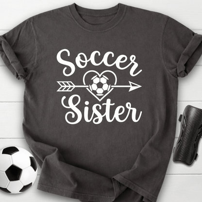 Soccer Sister Heart & Arrow T-Shirt
