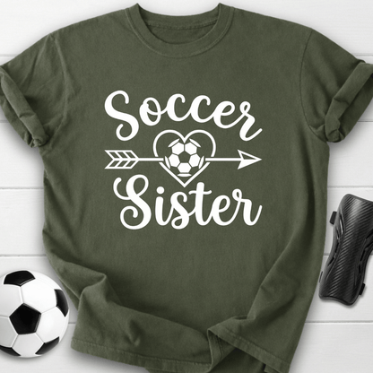 Soccer Sister Heart & Arrow T-Shirt