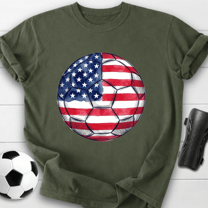 American Soccer Ball T-Shirt