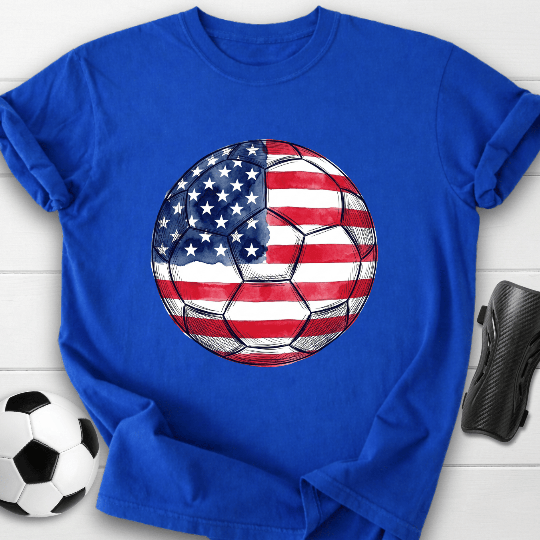 American Soccer Ball T-Shirt