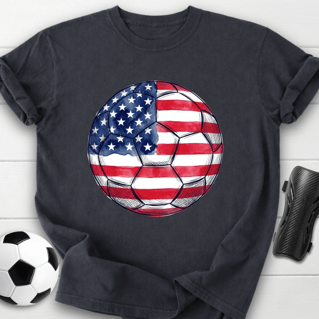 American Soccer Ball T-Shirt