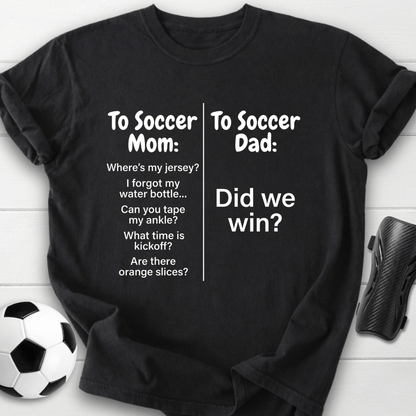Soccer Mom Vs Dad T-Shirt