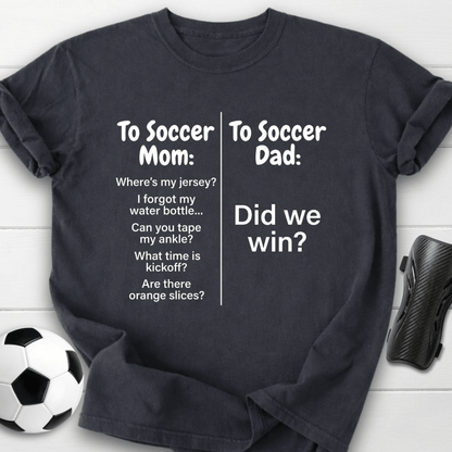Soccer Mom Vs Dad T-Shirt