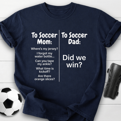 Soccer Mom Vs Dad T-Shirt