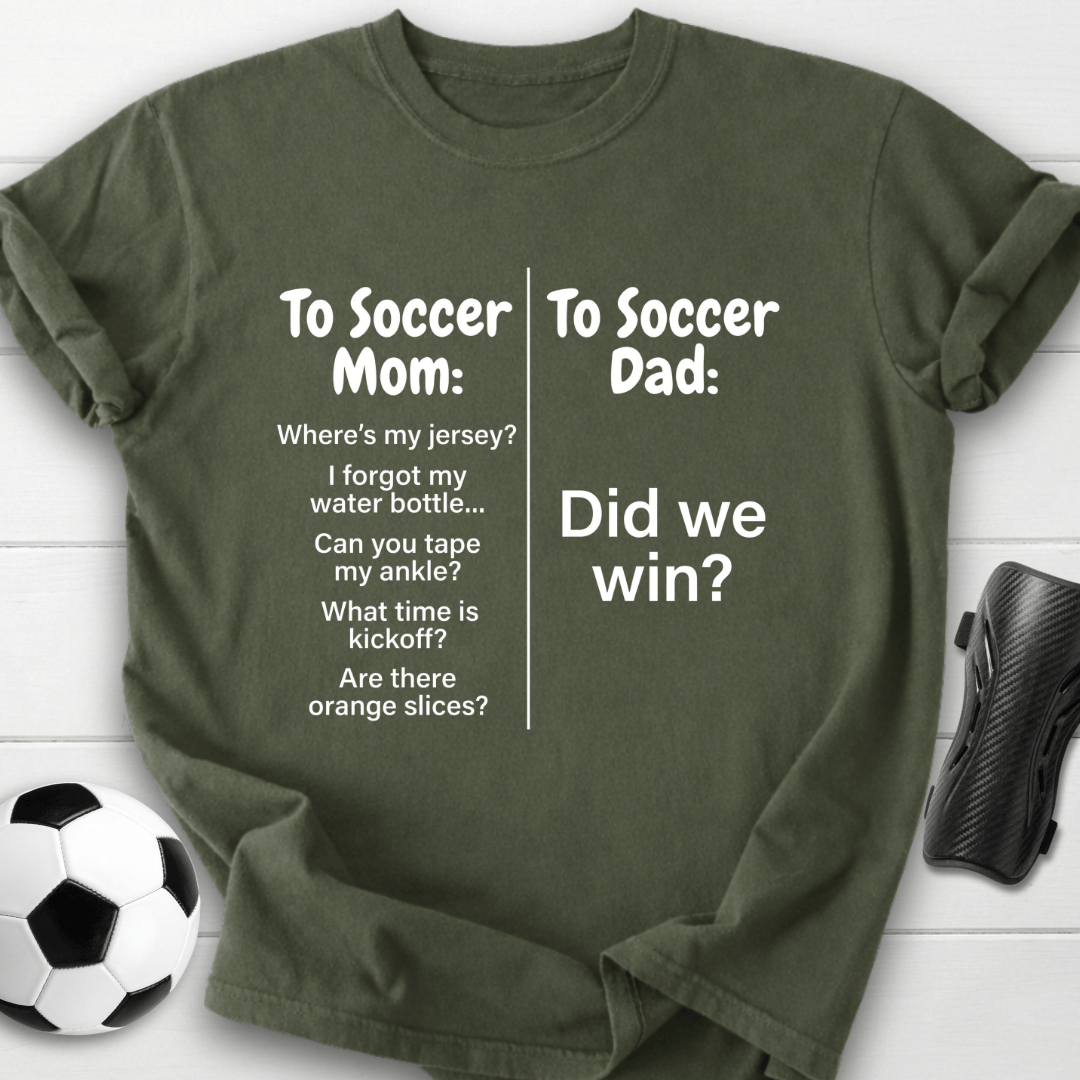 Soccer Mom Vs Dad T-Shirt