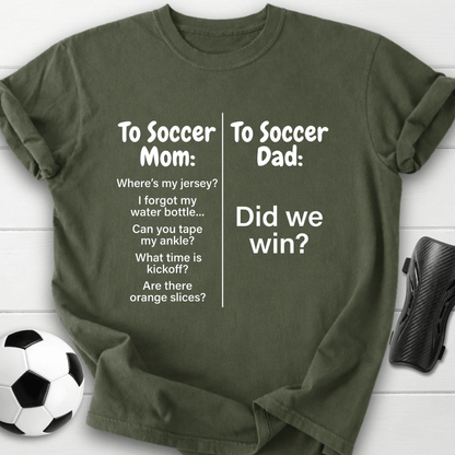 Soccer Mom Vs Dad T-Shirt