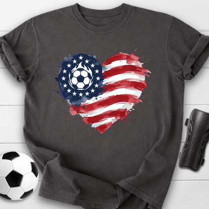 American Soccer Heart T-Shirt