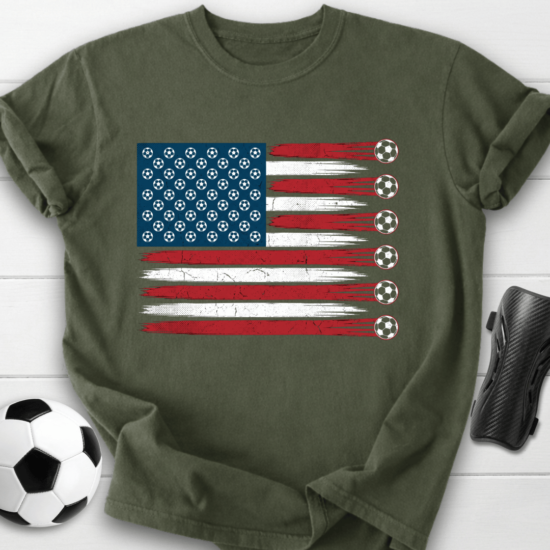 American Soccer Flag T-Shirt