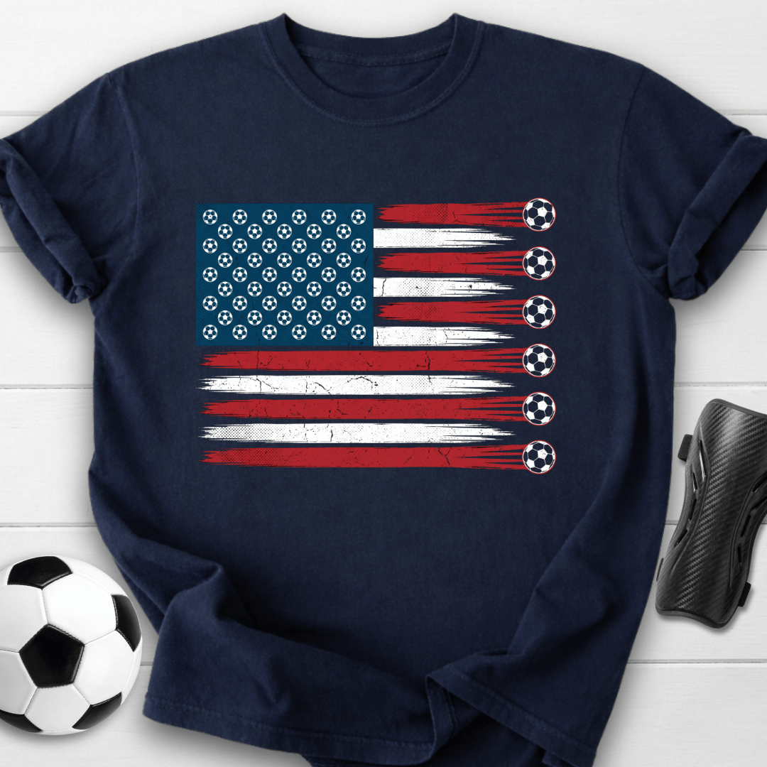 American Soccer Flag T-Shirt