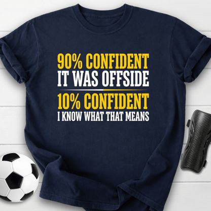 90% Confident Offside T-Shirt