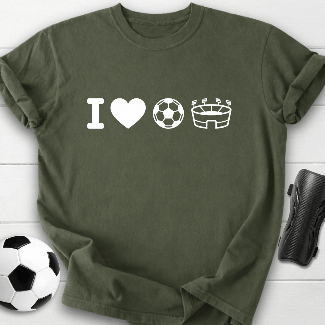 I Love Soccer T-Shirt