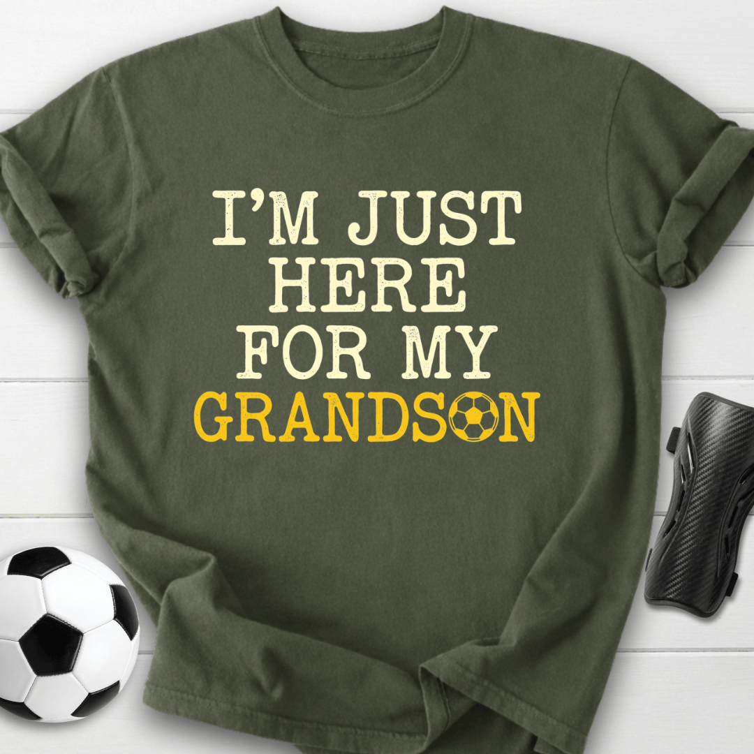 Here For Grandson T-Shirt