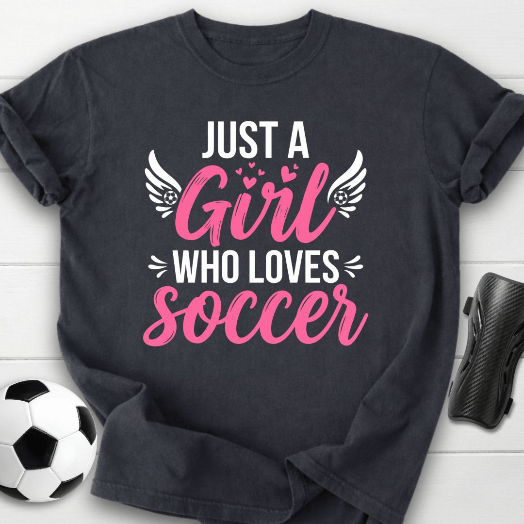 Girl Loves Soccer T-Shirt