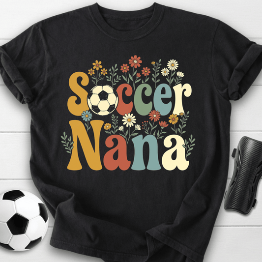 Floral Soccer Nana T-Shirt