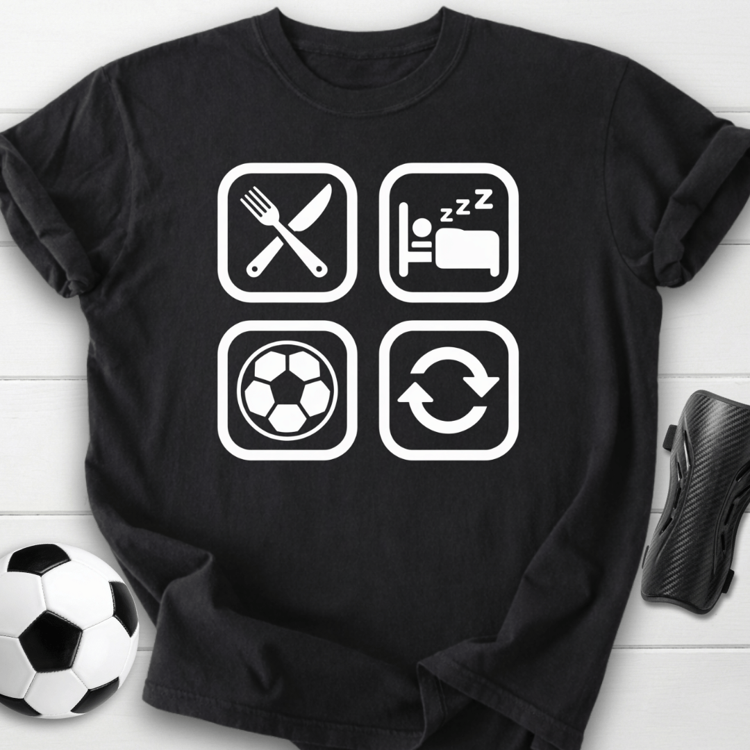 Eat Sleep Soccer Repeat T-Shirt