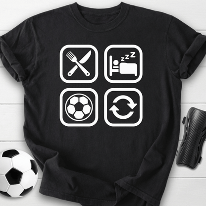 Eat Sleep Soccer Repeat T-Shirt