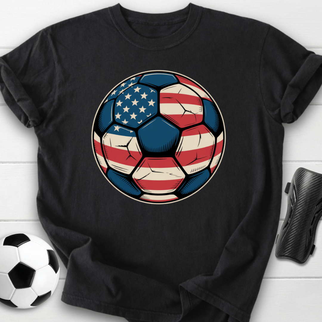American Soccer Ball T-Shirt