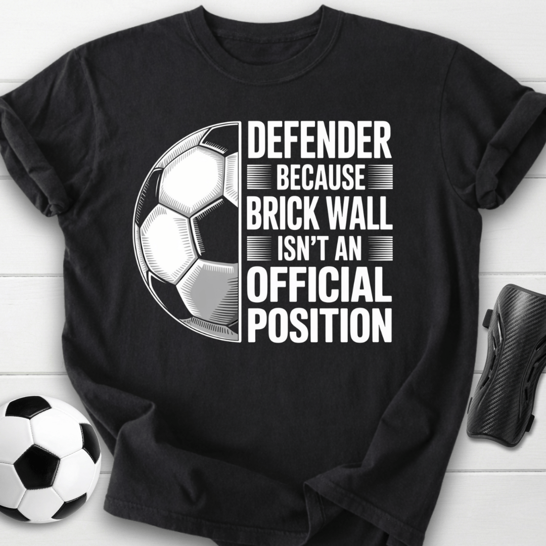 Soccer Defender Brick Wall T-Shirt