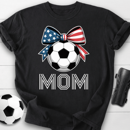 USA Soccer Mom Bow T-Shirt