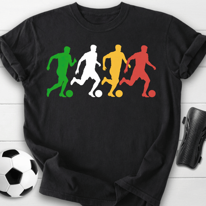 Soccer Players Silhouette T-Shirt
