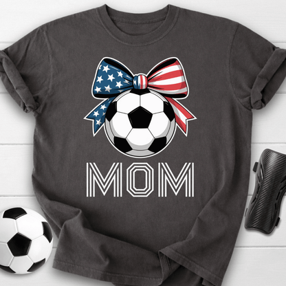 USA Soccer Mom Bow T-Shirt