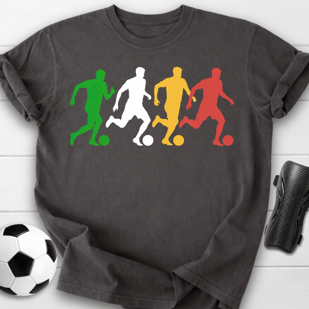 Soccer Players Silhouette T-Shirt