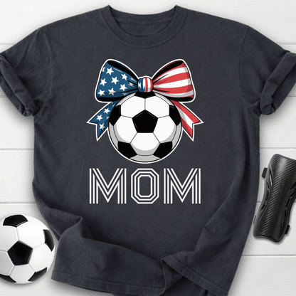 USA Soccer Mom Bow T-Shirt