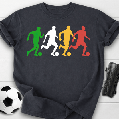 Soccer Players Silhouette T-Shirt